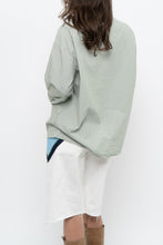 Load image into Gallery viewer, AIRELLES x Green, White Striped Cotton Buttonup (XS-M)