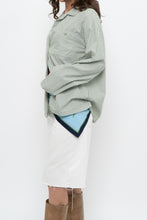 Load image into Gallery viewer, AIRELLES x Green, White Striped Cotton Buttonup (XS-M)