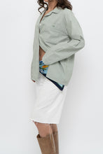 Load image into Gallery viewer, AIRELLES x Green, White Striped Cotton Buttonup (XS-M)