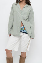 Load image into Gallery viewer, AIRELLES x Green, White Striped Cotton Buttonup (XS-M)