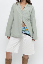 Load image into Gallery viewer, AIRELLES x Green, White Striped Cotton Buttonup (XS-M)