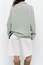 Load image into Gallery viewer, AIRELLES x Green, White Striped Cotton Buttonup (XS-M)