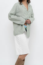 Load image into Gallery viewer, AIRELLES x Green, White Striped Cotton Buttonup (XS-M)
