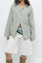 Load image into Gallery viewer, AIRELLES x Green, White Striped Cotton Buttonup (XS-M)
