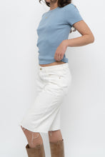 Load image into Gallery viewer, VERONICA BEARD x Blue Cotton Ribbed Tee (XS)