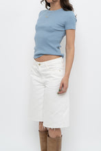 Load image into Gallery viewer, VERONICA BEARD x Blue Cotton Ribbed Tee (XS)