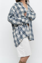 Load image into Gallery viewer, Vintage x TIP TOP TAILORS Blue, White Plaid Light Flannel (S-XL)