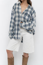 Load image into Gallery viewer, Vintage x TIP TOP TAILORS Blue, White Plaid Light Flannel (S-XL)