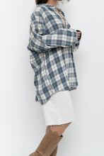 Load image into Gallery viewer, Vintage x TIP TOP TAILORS Blue, White Plaid Light Flannel (S-XL)