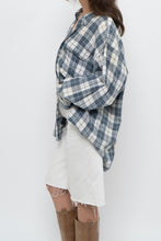 Load image into Gallery viewer, Vintage x TIP TOP TAILORS Blue, White Plaid Light Flannel (S-XL)