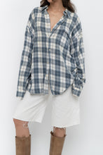Load image into Gallery viewer, Vintage x TIP TOP TAILORS Blue, White Plaid Light Flannel (S-XL)