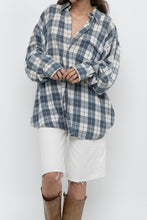 Load image into Gallery viewer, Vintage x TIP TOP TAILORS Blue, White Plaid Light Flannel (S-XL)