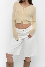Load image into Gallery viewer, Modern x SEVENGIRL Pale Yellow Delicate Knit Cardigan (XS)