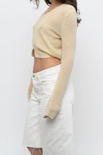 Load image into Gallery viewer, Modern x SEVENGIRL Pale Yellow Delicate Knit Cardigan (XS)