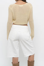 Load image into Gallery viewer, Modern x SEVENGIRL Pale Yellow Delicate Knit Cardigan (XS)