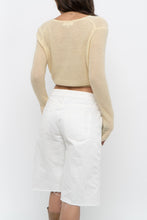 Load image into Gallery viewer, Modern x SEVENGIRL Pale Yellow Delicate Knit Cardigan (XS)