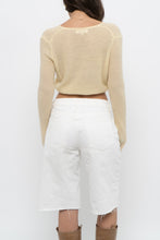 Load image into Gallery viewer, Modern x SEVENGIRL Pale Yellow Delicate Knit Cardigan (XS)