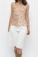 Load image into Gallery viewer, REFORMATION x Blush Pink Silk Lace Tank (S, M)
