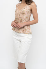 Load image into Gallery viewer, REFORMATION x Blush Pink Silk Lace Tank (S, M)
