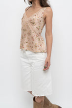 Load image into Gallery viewer, REFORMATION x Blush Pink Silk Lace Tank (S, M)