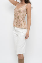 Load image into Gallery viewer, REFORMATION x Blush Pink Silk Lace Tank (S, M)