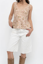 Load image into Gallery viewer, REFORMATION x Blush Pink Silk Lace Tank (S, M)