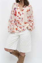 Load image into Gallery viewer, DOROTHEE SCHUMACHER x White Floral Silk Blouse (XS-M)
