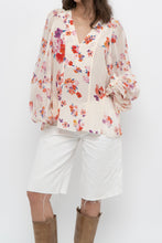 Load image into Gallery viewer, DOROTHEE SCHUMACHER x White Floral Silk Blouse (XS-M)