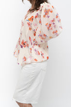 Load image into Gallery viewer, DOROTHEE SCHUMACHER x White Floral Silk Blouse (XS-M)