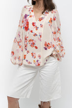 Load image into Gallery viewer, DOROTHEE SCHUMACHER x White Floral Silk Blouse (XS-M)