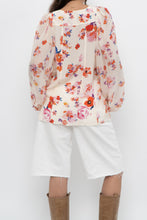 Load image into Gallery viewer, DOROTHEE SCHUMACHER x White Floral Silk Blouse (XS-M)