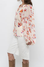 Load image into Gallery viewer, DOROTHEE SCHUMACHER x White Floral Silk Blouse (XS-M)