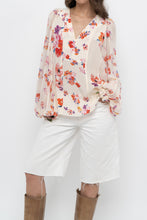 Load image into Gallery viewer, DOROTHEE SCHUMACHER x White Floral Silk Blouse (XS-M)