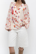 Load image into Gallery viewer, DOROTHEE SCHUMACHER x White Floral Silk Blouse (XS-M)