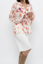 Load image into Gallery viewer, DOROTHEE SCHUMACHER x White Floral Silk Blouse (XS-M)