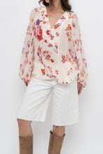 Load image into Gallery viewer, DOROTHEE SCHUMACHER x White Floral Silk Blouse (XS-M)