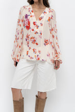 Load image into Gallery viewer, DOROTHEE SCHUMACHER x White Floral Silk Blouse (XS-M)