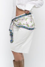 Load image into Gallery viewer, Vintage x White Lavender Floral Silk Scarf