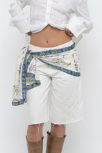 Load image into Gallery viewer, Vintage x White Lavender Floral Silk Scarf