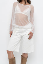 Load image into Gallery viewer, Vintage x PAUL HARDY White Mesh Long Sleeve (XS-M)
