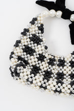 Load image into Gallery viewer, Handmade x Heavy Beaded Checker Purse