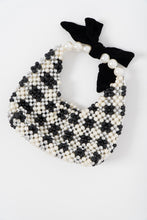 Load image into Gallery viewer, Handmade x Heavy Beaded Checker Purse