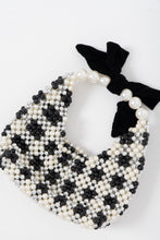 Load image into Gallery viewer, Handmade x Heavy Beaded Checker Purse