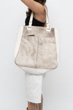 Load image into Gallery viewer, Vintage x White Pony Hair Leather Oversized Bag