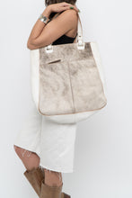 Load image into Gallery viewer, Vintage x White Pony Hair Leather Oversized Bag