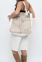 Load image into Gallery viewer, Vintage x White Pony Hair Leather Oversized Bag