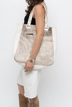 Load image into Gallery viewer, Vintage x White Pony Hair Leather Oversized Bag