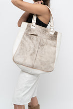 Load image into Gallery viewer, Vintage x White Pony Hair Leather Oversized Bag