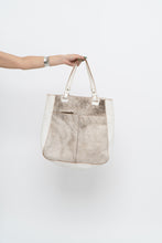 Load image into Gallery viewer, Vintage x White Pony Hair Leather Oversized Bag