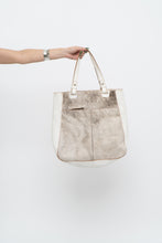Load image into Gallery viewer, Vintage x White Pony Hair Leather Oversized Bag